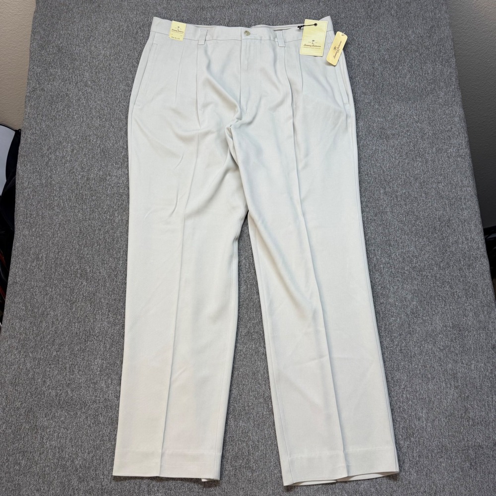 Tommy Bahama St Thomas Classic Pleated Pants Khaki Sands 38x34 T1281 Mens New